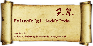 Faluvégi Medárda névjegykártya